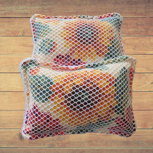 Reusable Sponge, Sunflower Scrubby Dish Sponge, Set of 2 - Picture 1 of 3
